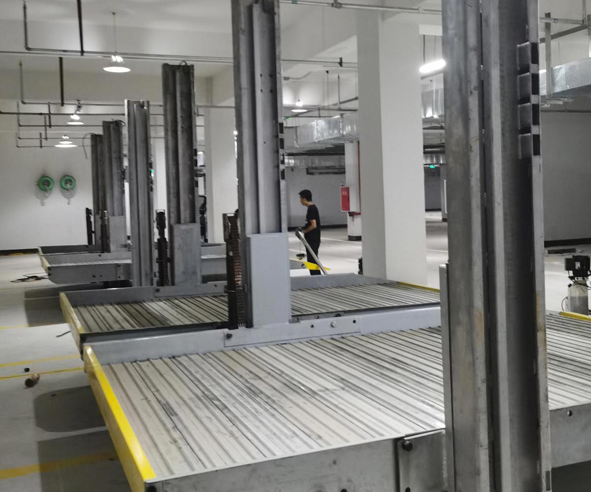 雙柱簡易式立體91夜色在线观看网站庫拆除